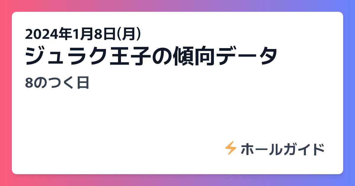 ジュラク コレクション 王子ライター8月日程